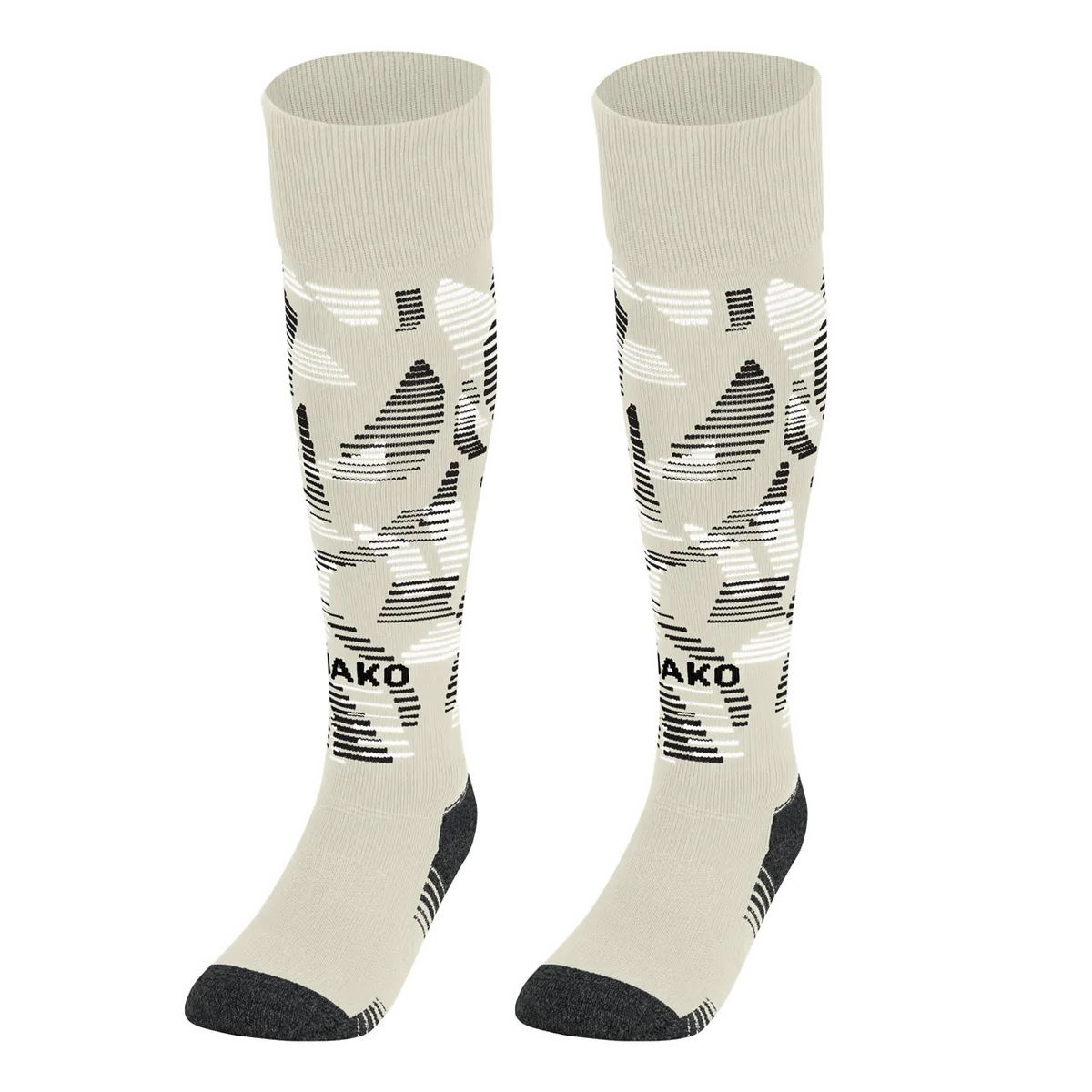 Jako Stutzenstrumpf Sonic Unisex off white/schwarz/weiß Front