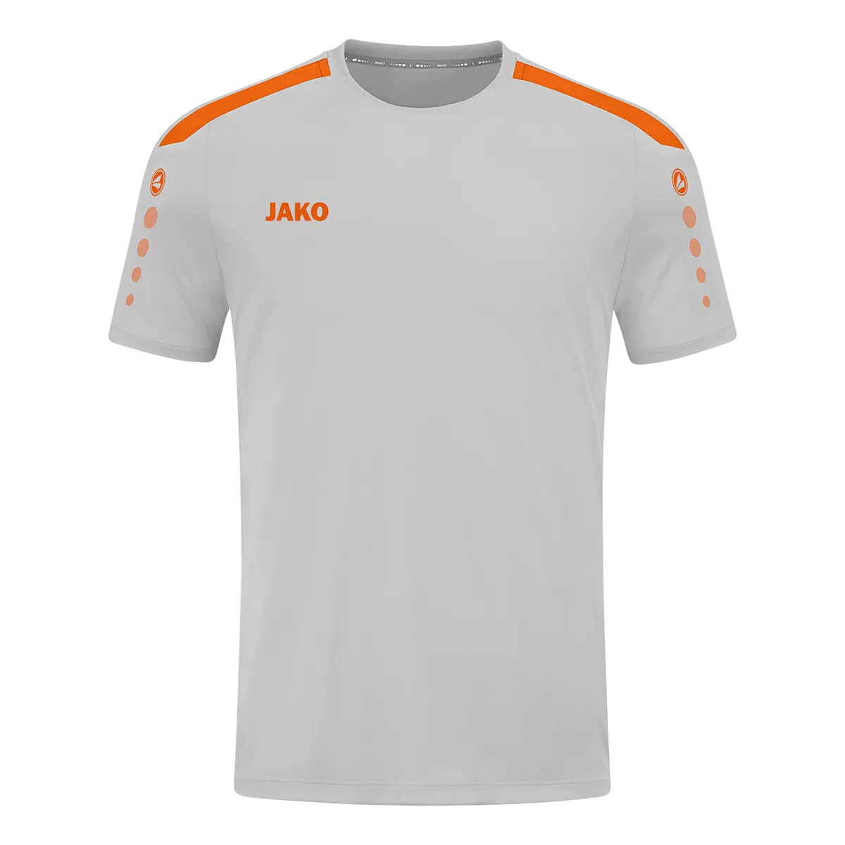 JAKO Trikot Power Kurzarm Kinder soft grey/neonorange Front