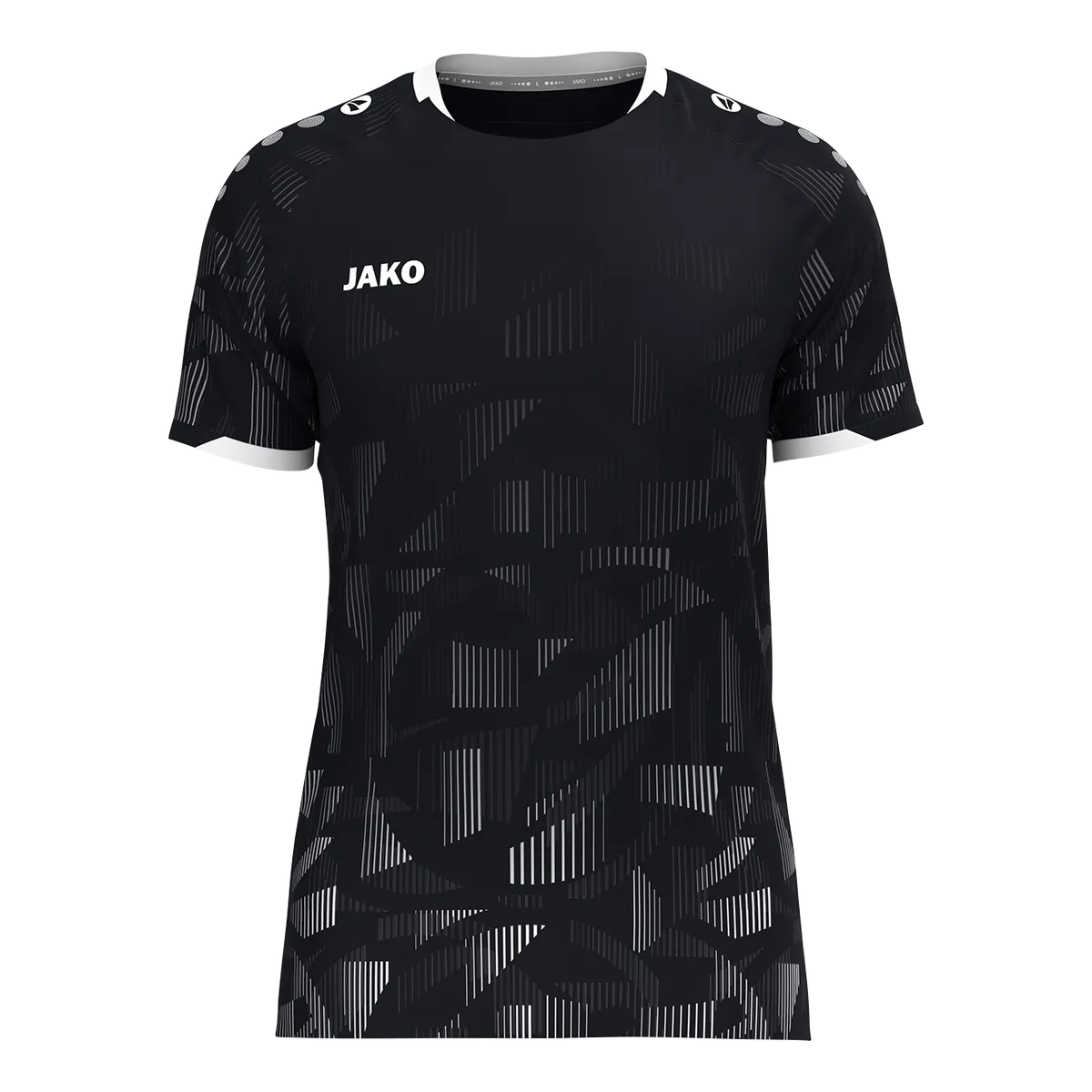 Jako Trikot Sonic Kurzarm Kinder schwarz/anthrazit/weiß Front #farbe_schwarz-anthrazit-weiss