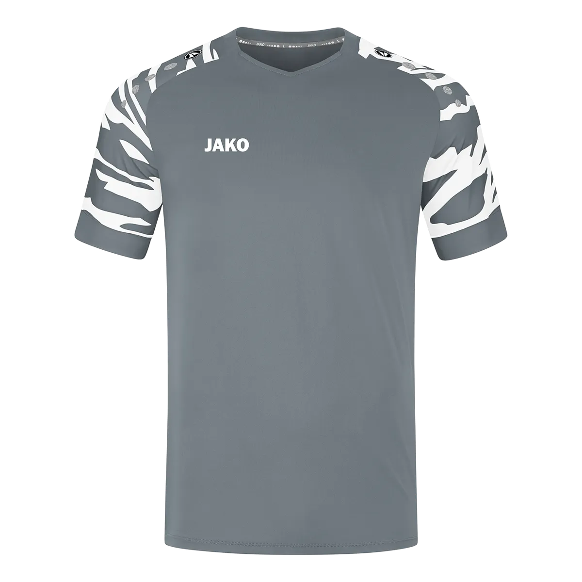 JAKO Trikot Wild Kurzarm Unisex steingrau/weiß Front