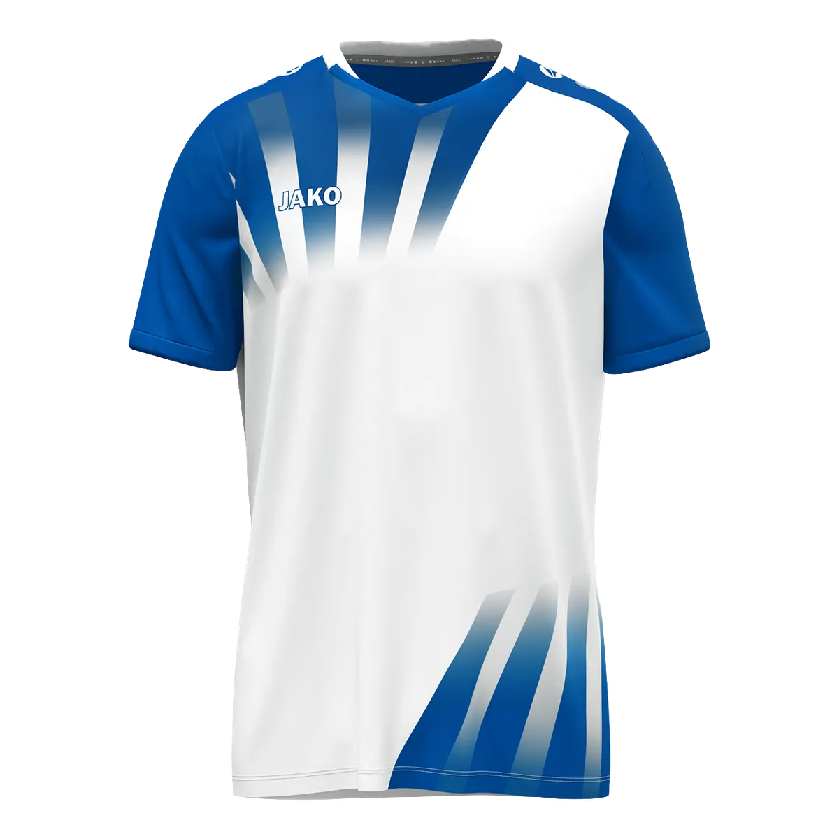 JAKO Trikot Vintage Kurzarm Unisex weiß/royal Front