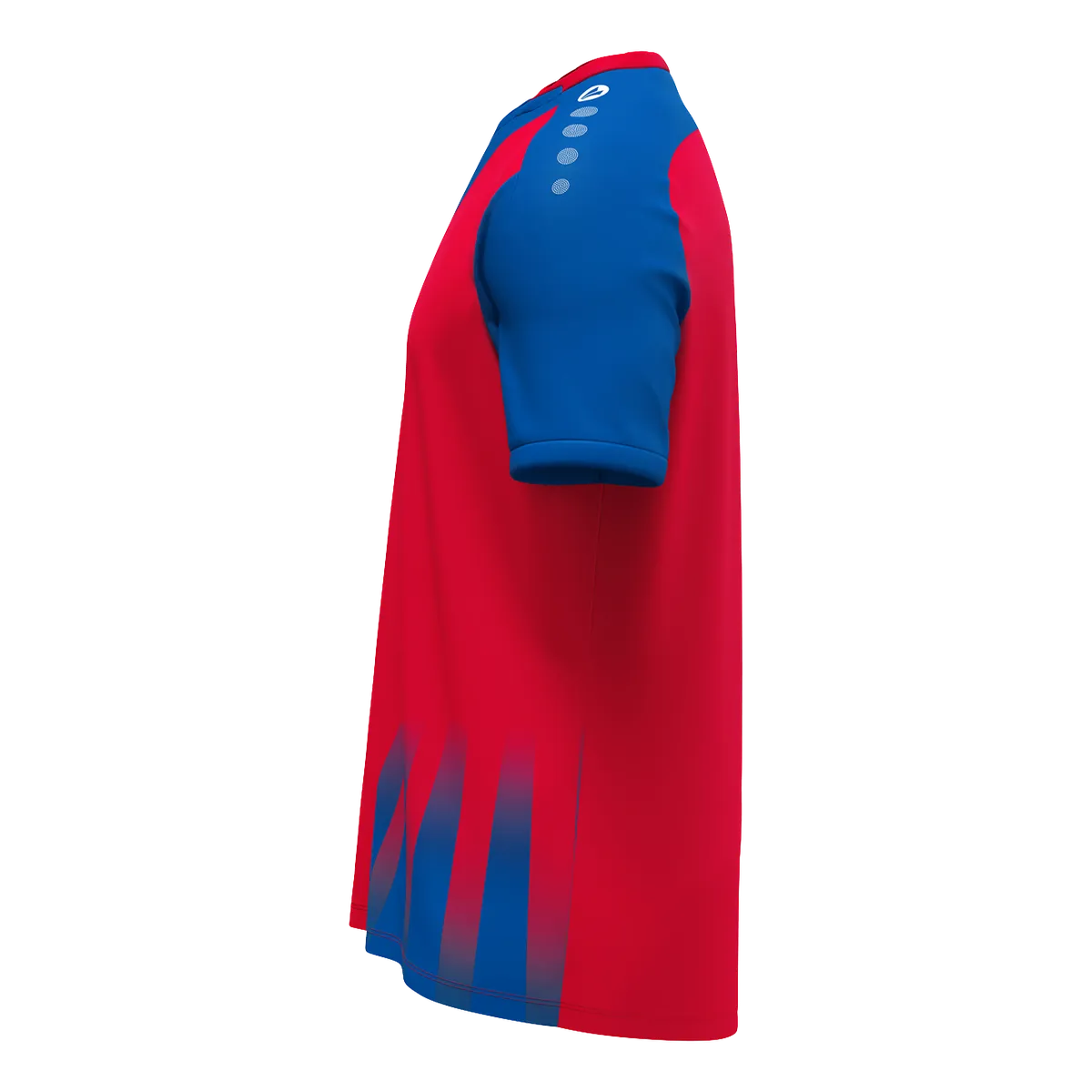 JAKO Trikot Vintage Kurzarm Unisex rot/royal Seite