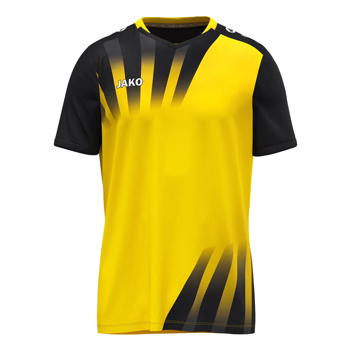 JAKO Trikot Vintage Kurzarm Unisex gelb/schwarz Front