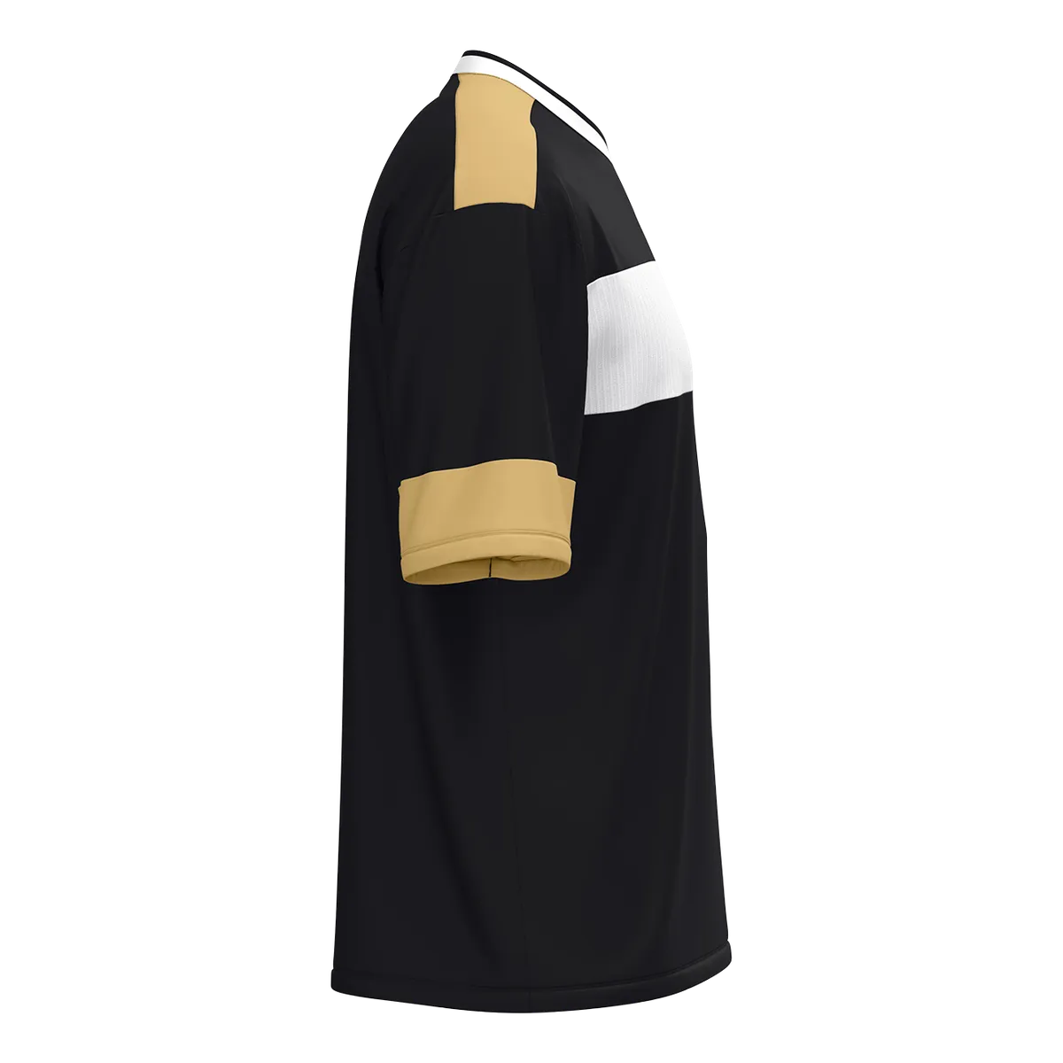 JAKO Trikot Club 92 Kurzarm Unisex schwarz/weiß/gold Seite