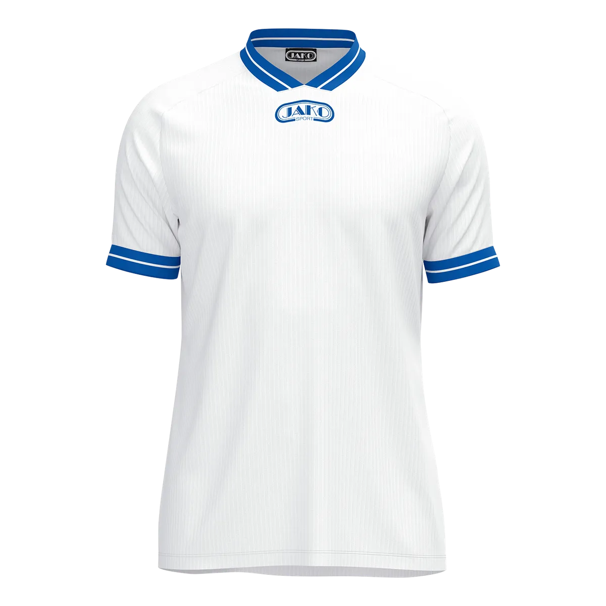 JAKO Trikot Retro Kurzarm Unisex weiß/royal Front