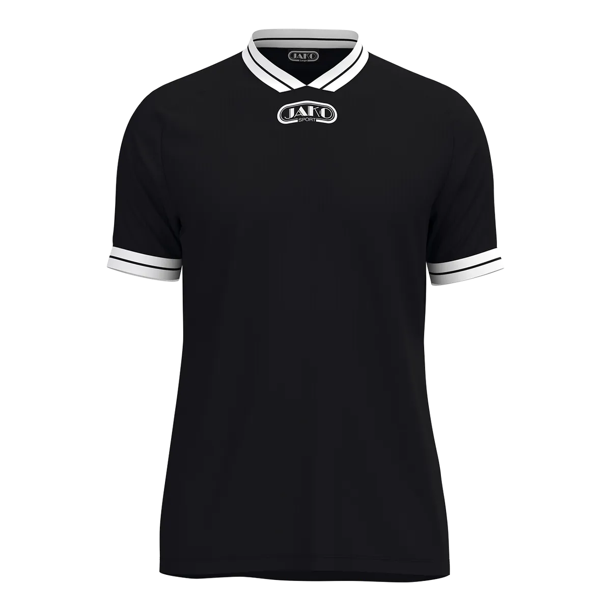 JAKO Trikot Retro Kurzarm Kinder schwarz Front