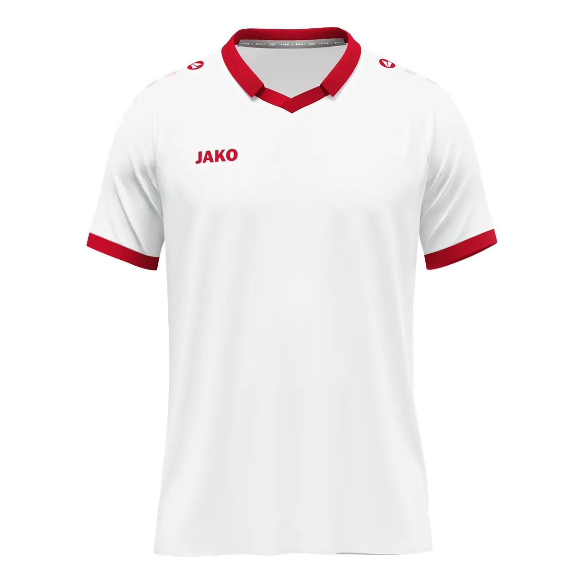 JAKO Trikot Glory Kurzarm Unisex weiß/rot Front