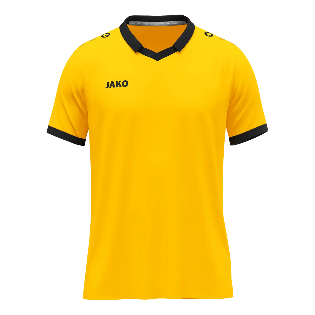 JAKO Trikot Glory Kurzarm Unisex gelb/schwarz Front