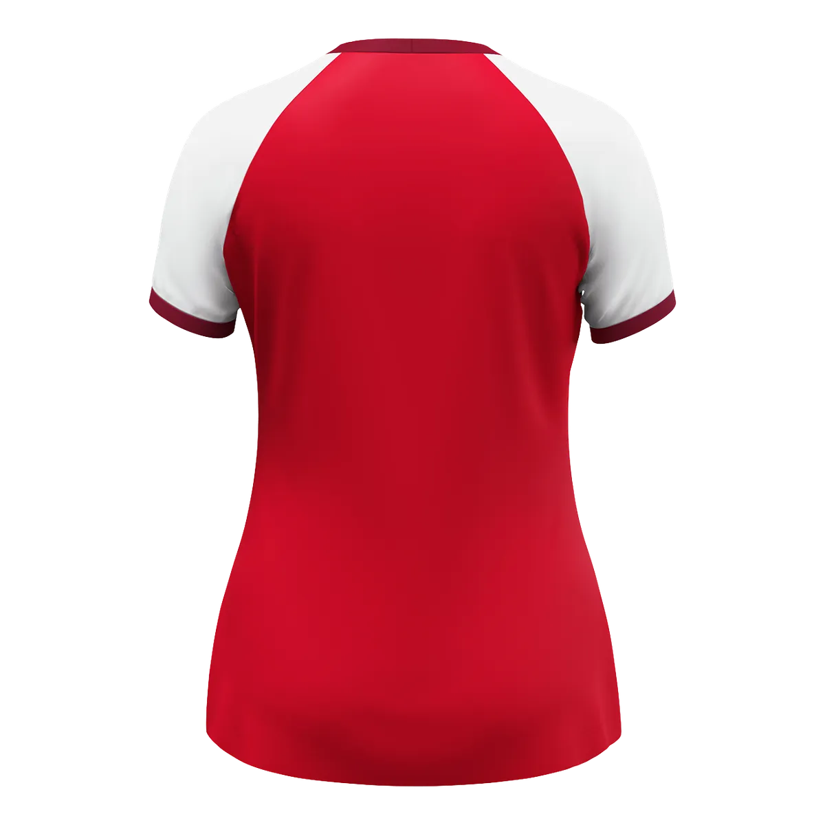 JAKO Trikot Dynamic Kurzarm Damen rot/weiß/dunkelrot Rücken
