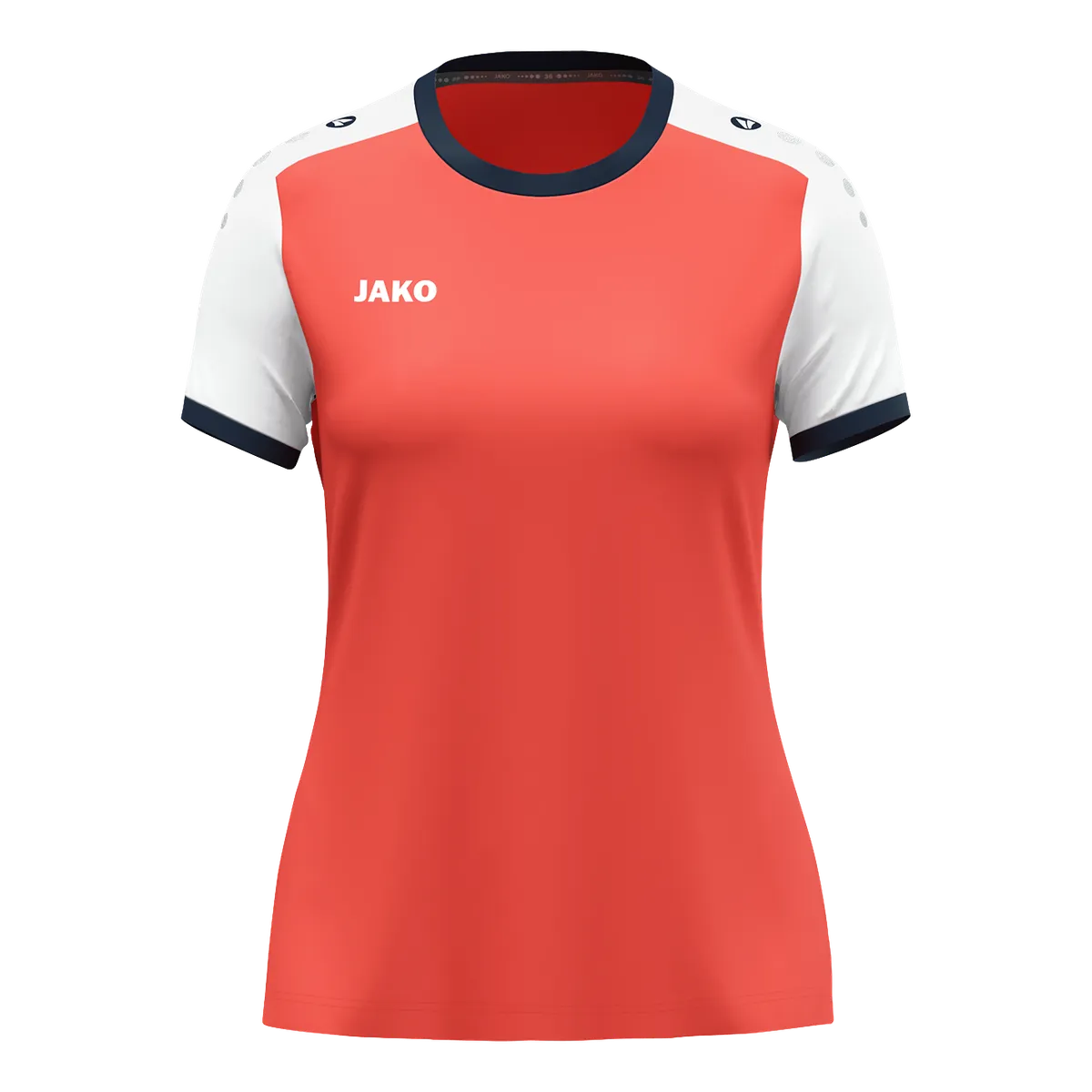 JAKO Trikot Dynamic Kurzarm Damen coral/weiß/marine Front