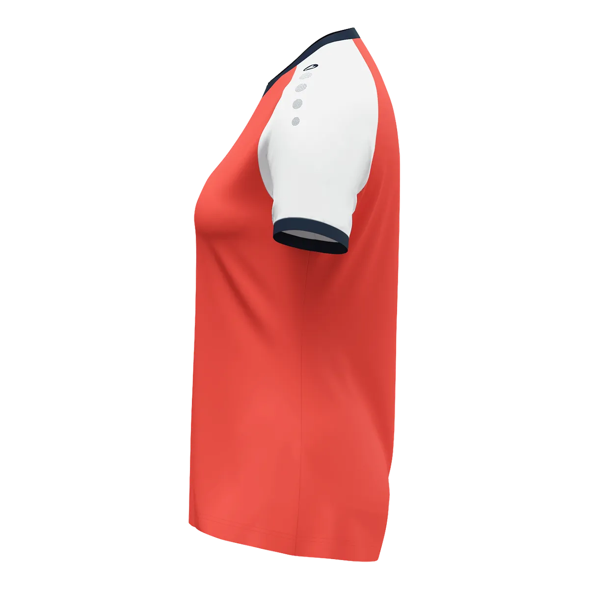 JAKO Trikot Dynamic Kurzarm Damen coral/weiß/marine Seite