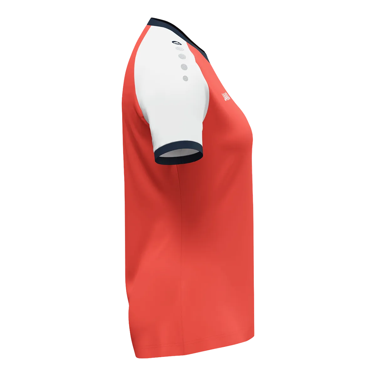 JAKO Trikot Dynamic Kurzarm Damen coral/weiß/marine Seite