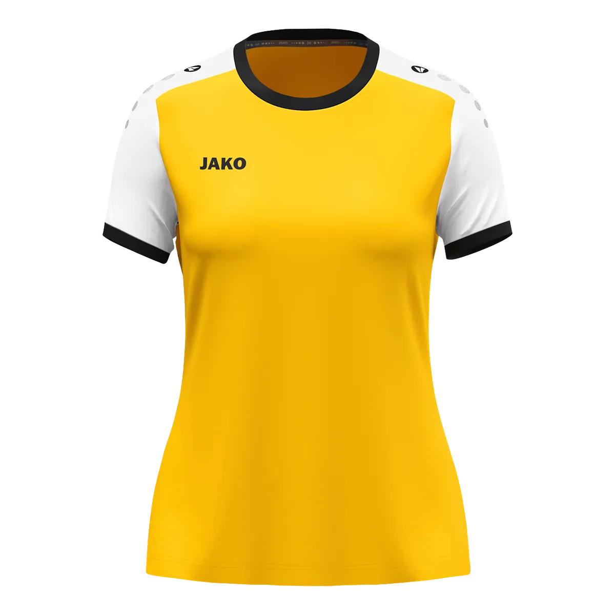 JAKO Trikot Dynamic Kurzarm Damen gelb/weiß/schwarz Front