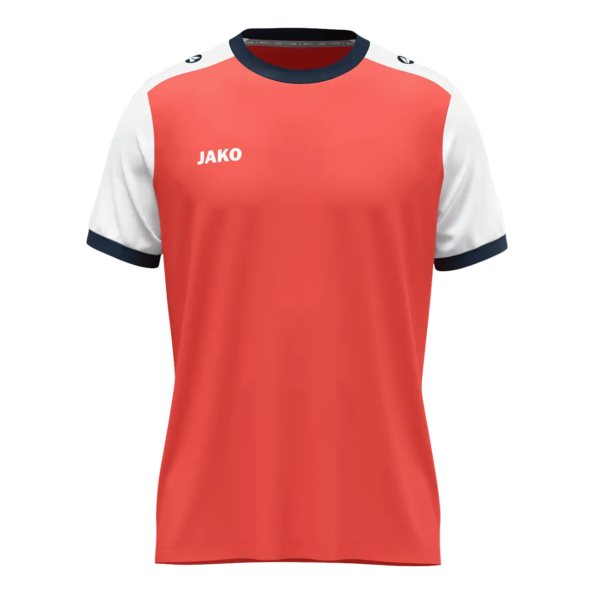 JAKO Trikot Dynamic Kurzarm Kinder coral/weiß/marine Front