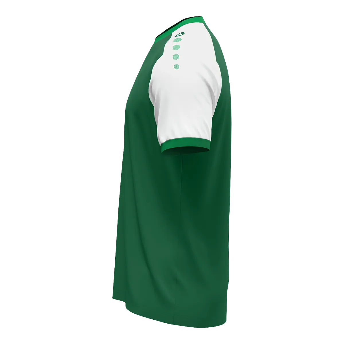JAKO Trikot Dynamic Kurzarm Kinder dunkelgrün/weiß/grün Seite