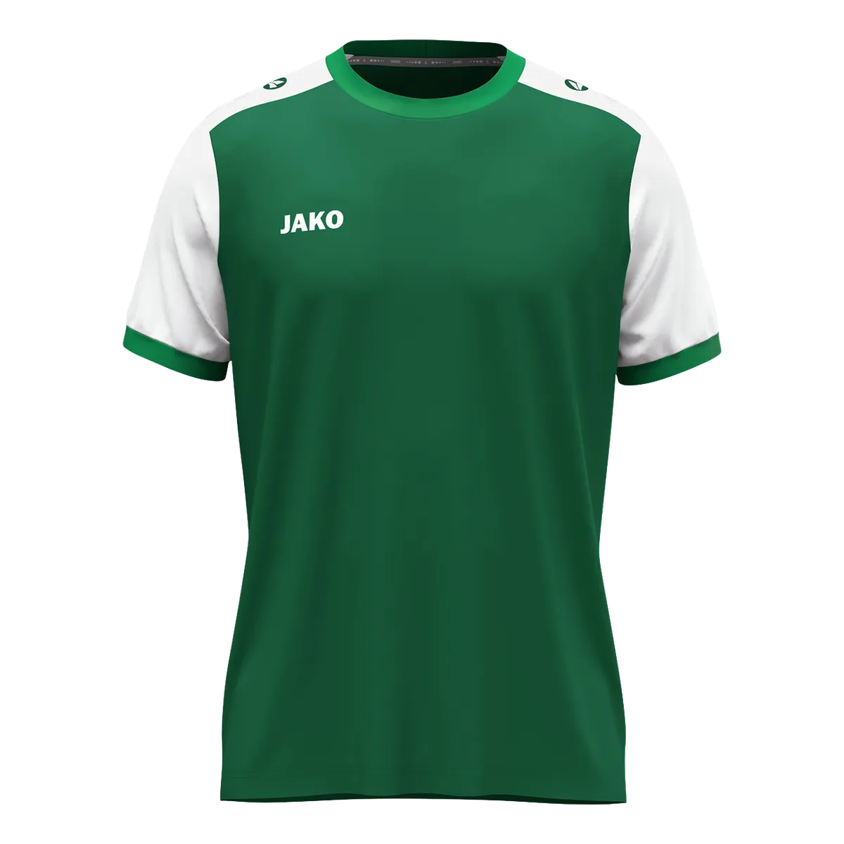 JAKO Trikot Dynamic Kurzarm Unisex dunkelgrün/weiß/grün Front