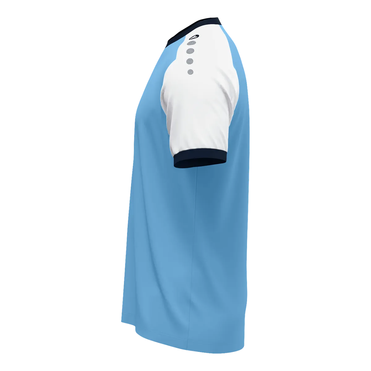 JAKO Trikot Dynamic Kurzarm Unisex skyblue/weiß/marine Seite