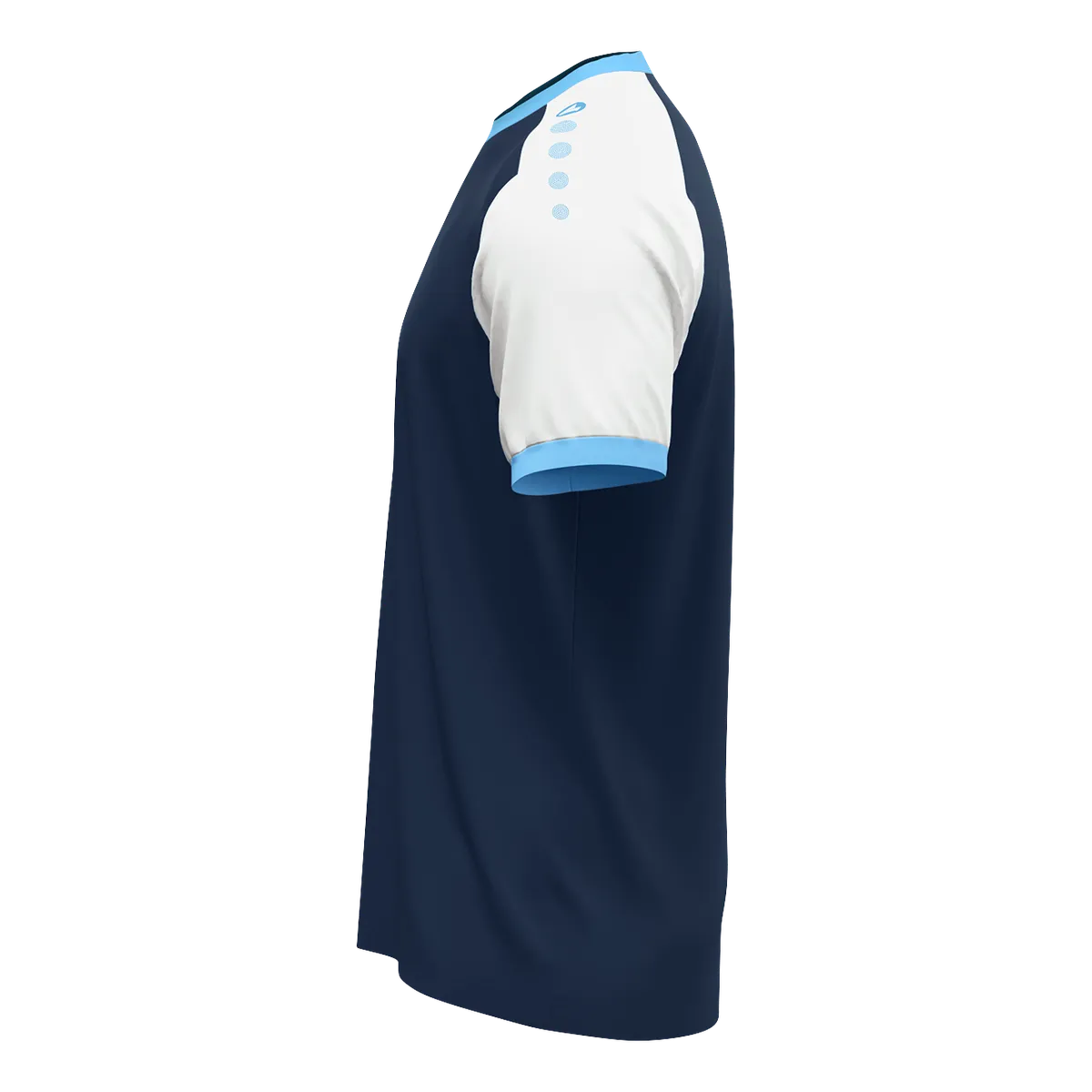 JAKO Trikot Dynamic Kurzarm Unisex marine/weiß/skyblue Seite