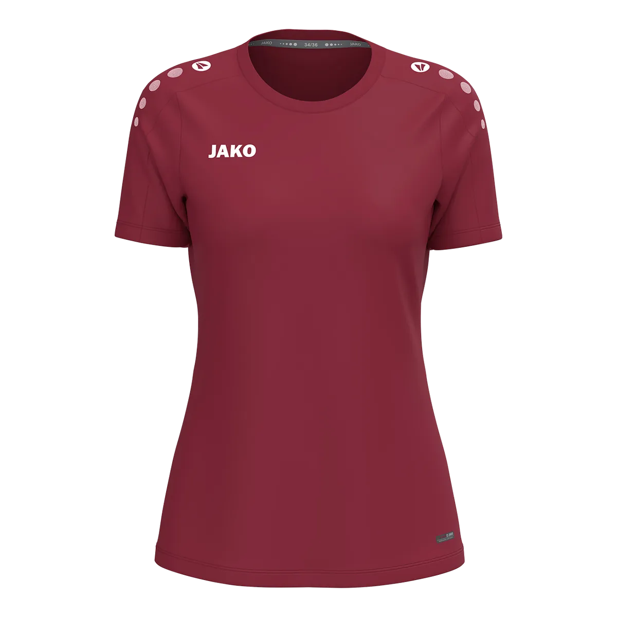 JAKO T-Shirt ONE Kurzarm Damen bordeaux Front