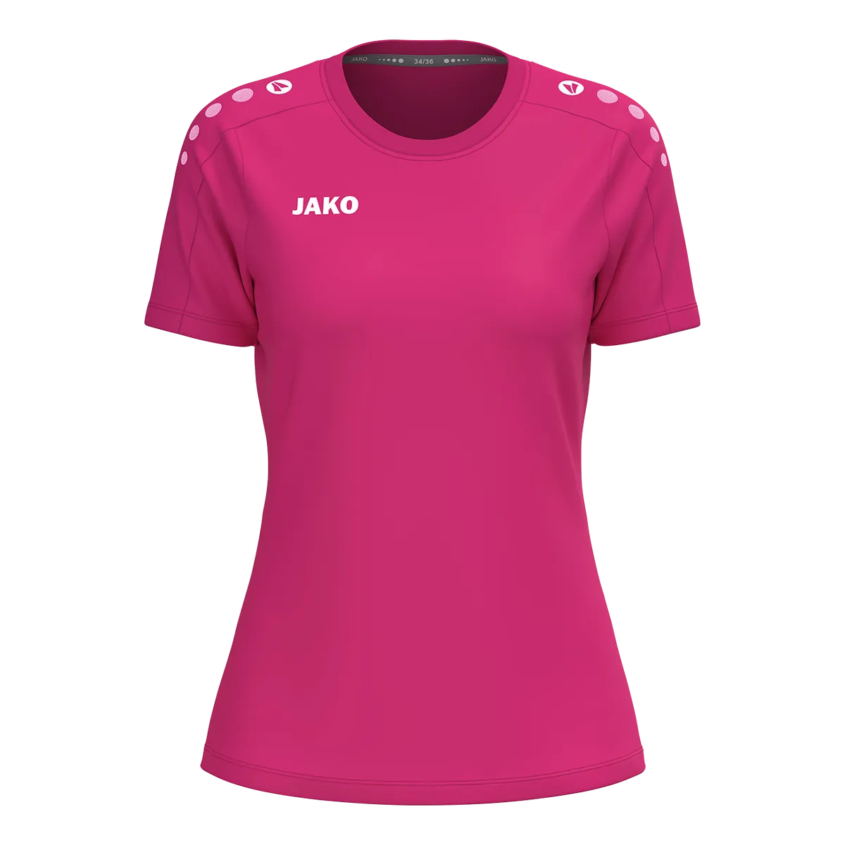 JAKO T-Shirt ONE Cotton Kurzarm Damen deep pink Front