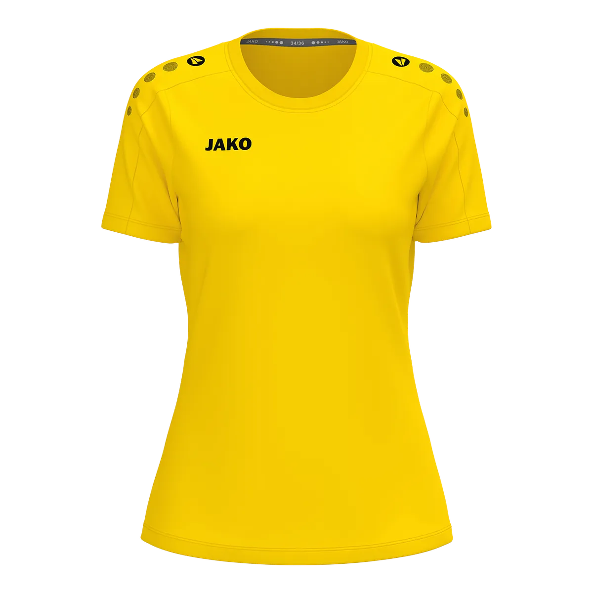 JAKO T-Shirt ONE Cotton Kurzarm Damen gelb Front
