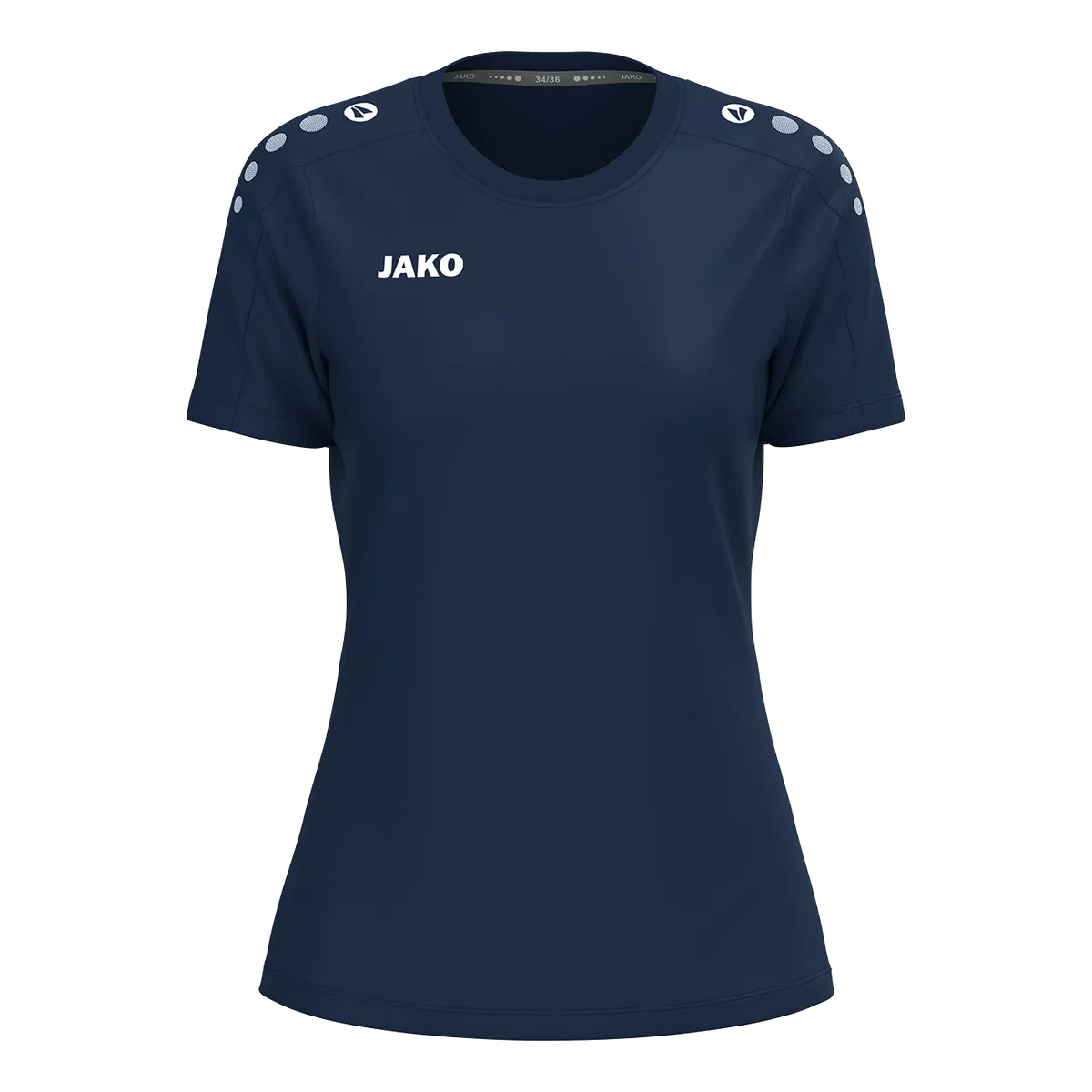 JAKO T-Shirt ONE Cotton Kurzarm Damen marine Front