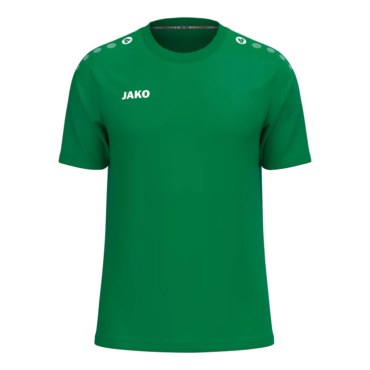 JAKO T-Shirt ONE Cotton Kurzarm Kinder sportgrün Front