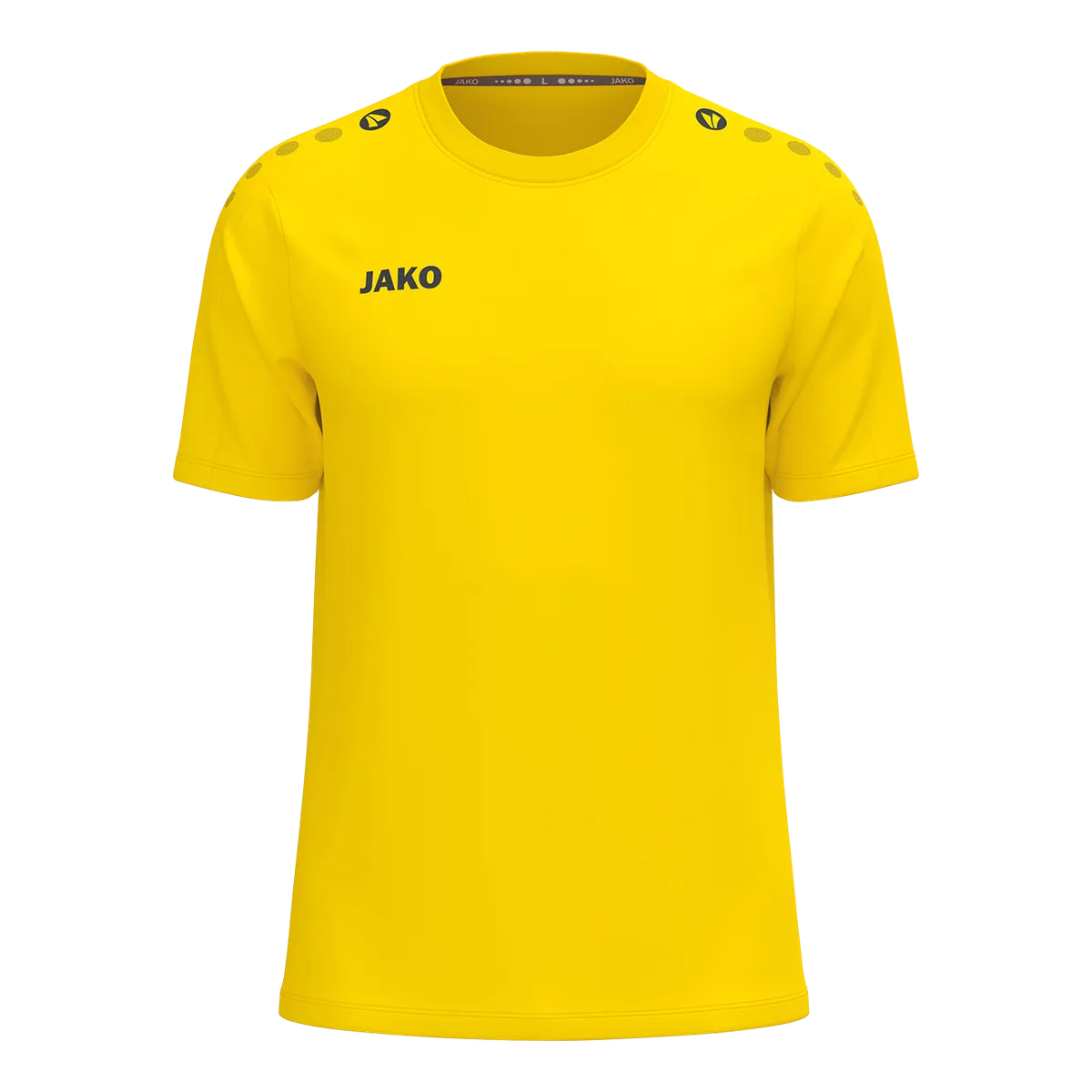 JAKO T-Shirt ONE Cotton Kurzarm Unisex gelb Front