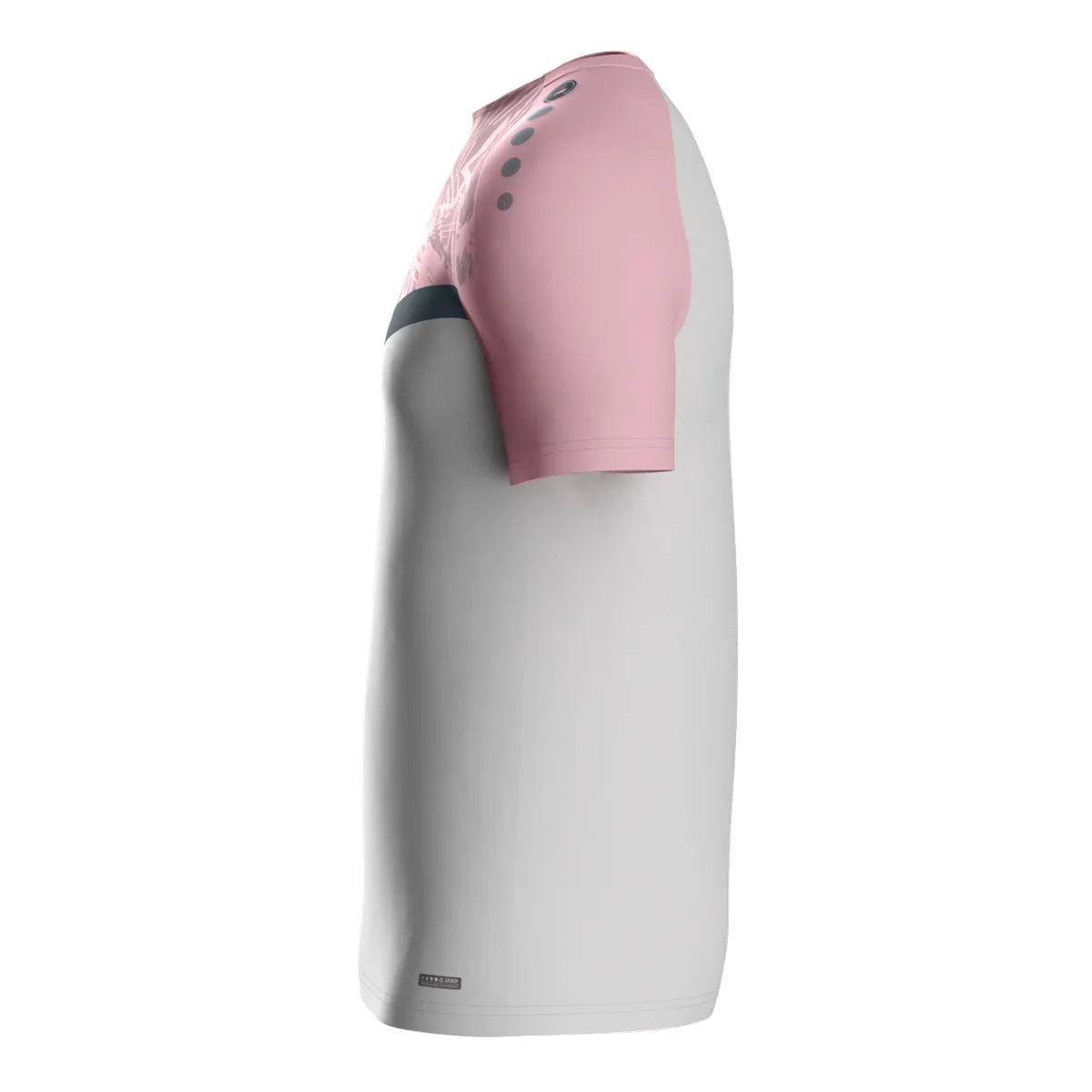 JAKO T-Shirt Iconic Kurzarm Kinder soft grey/dusky pink/anthra light Seite