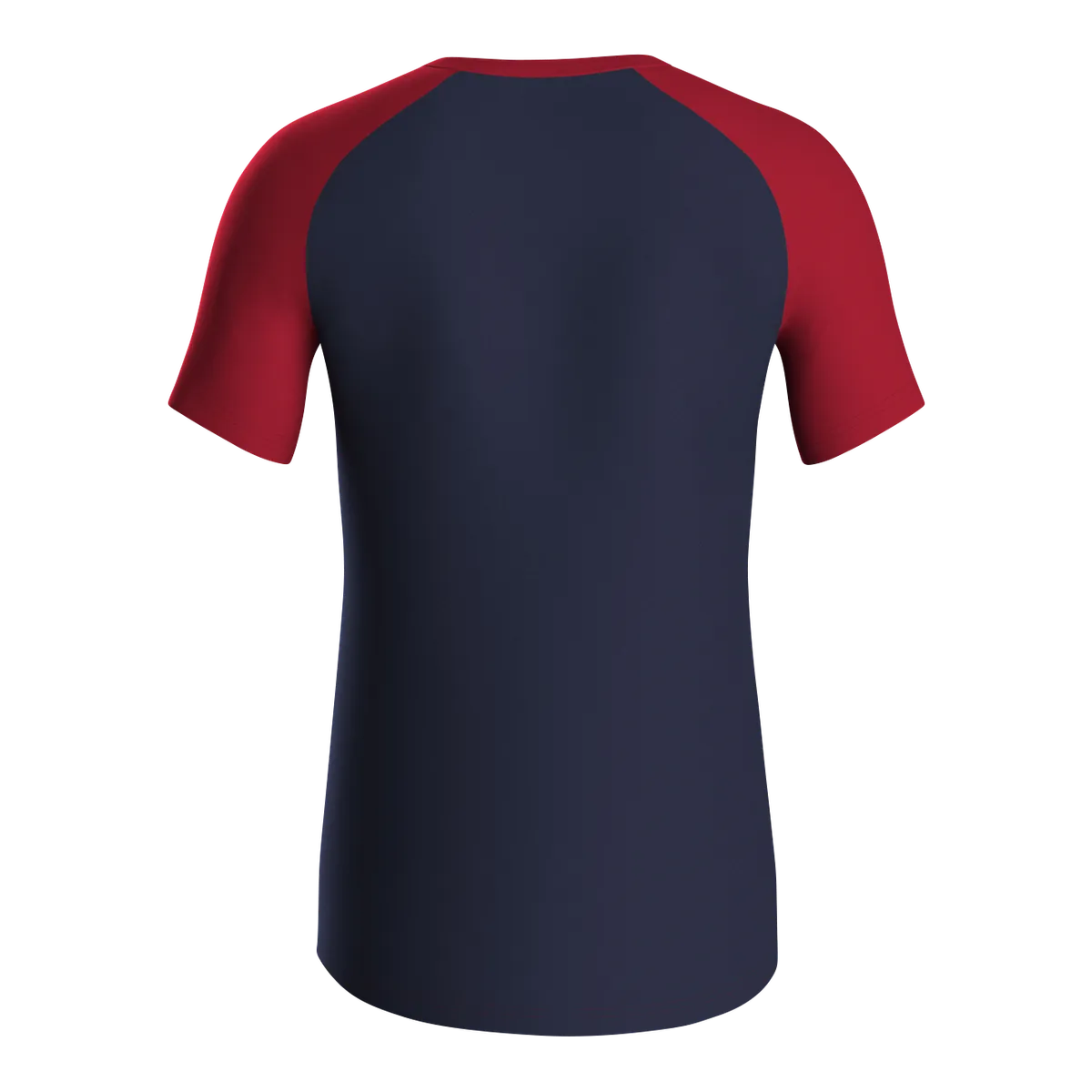 JAKO T-Shirt Iconic Kurzarm Unisex marine/chili rot Rücken
