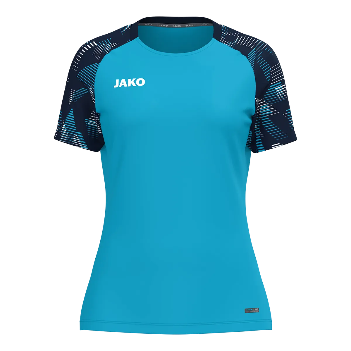 JAKO T-Shirt Sonic Kurzarm Damen aqua/marine Front