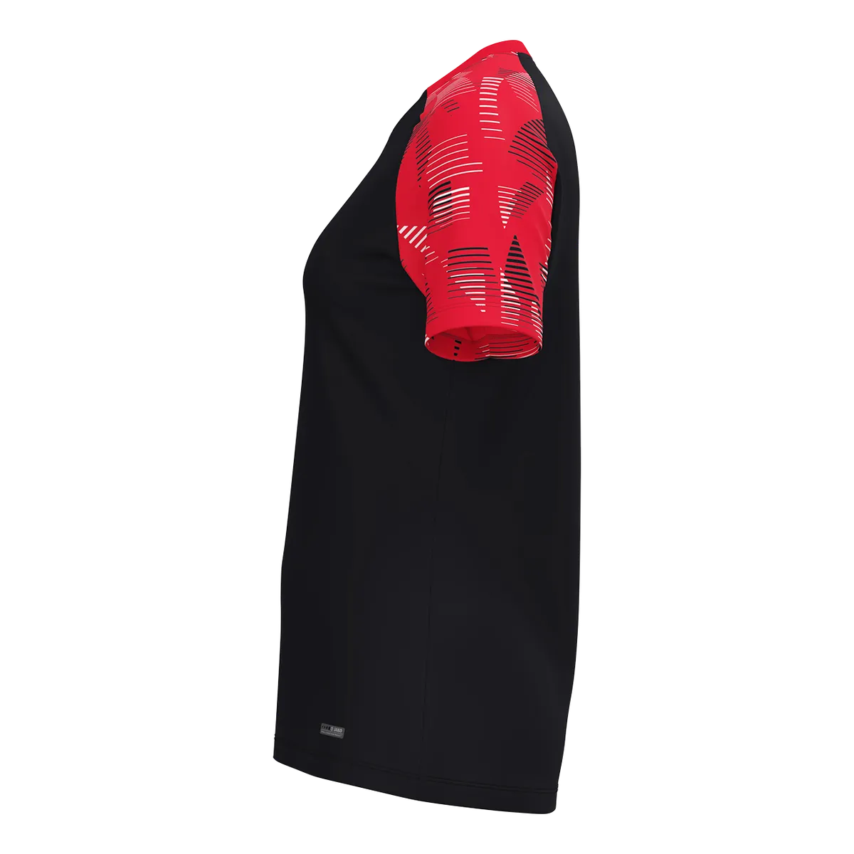 JAKO T-Shirt Sonic Kurzarm Damen schwarz/rot Seite