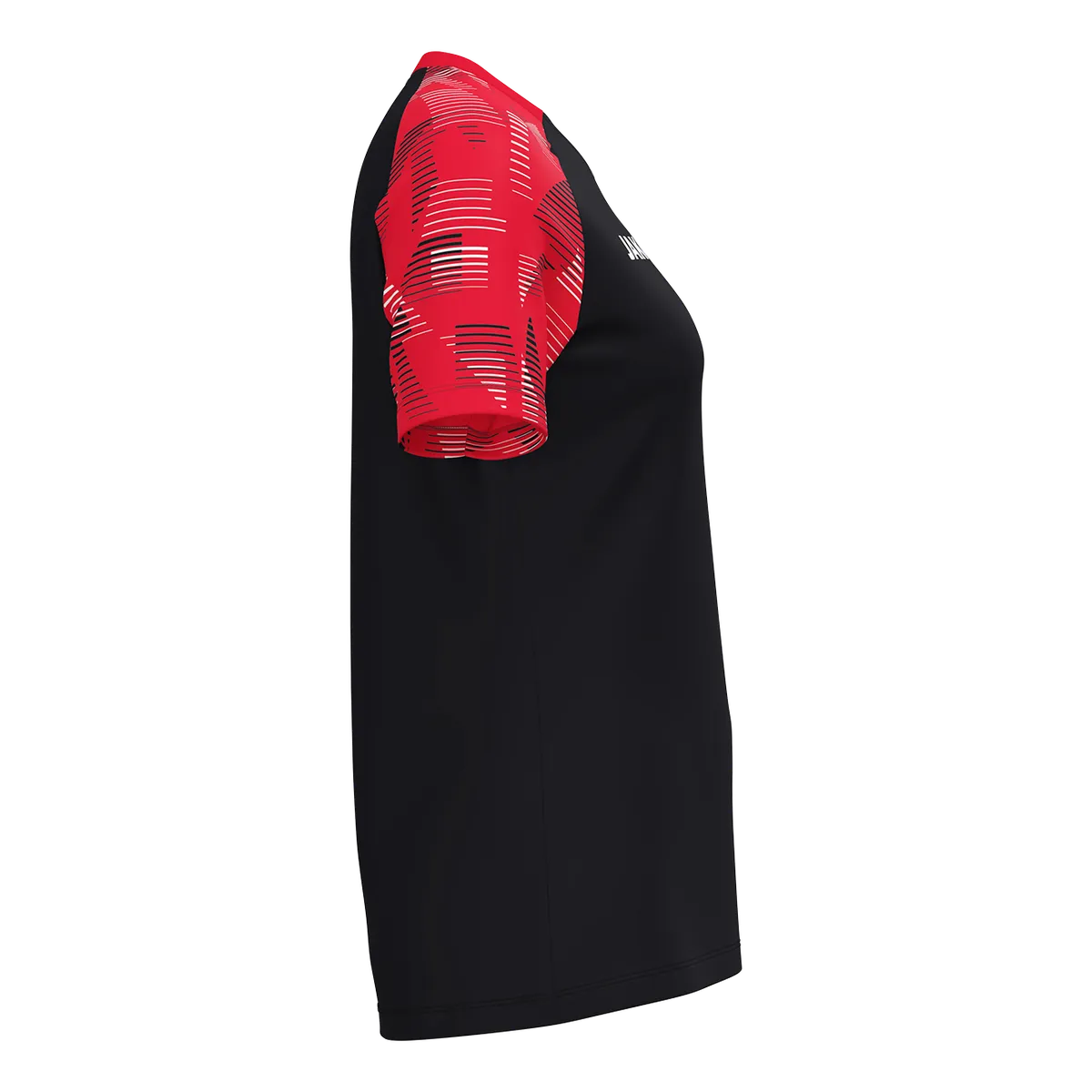 JAKO T-Shirt Sonic Kurzarm Damen schwarz/rot Seite