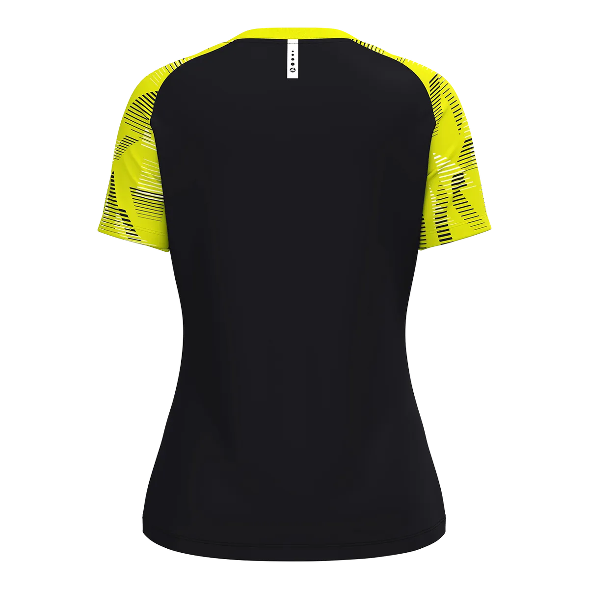 JAKO T-Shirt Sonic Kurzarm Damen schwarz/neongelb Rücken