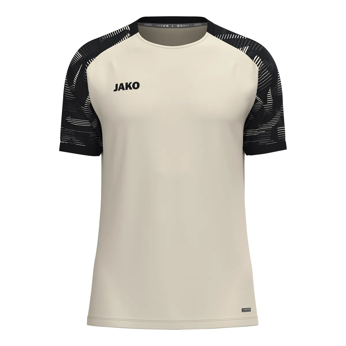 JAKO T-Shirt Sonic Kurzarm Unisex off white/schwarz Front