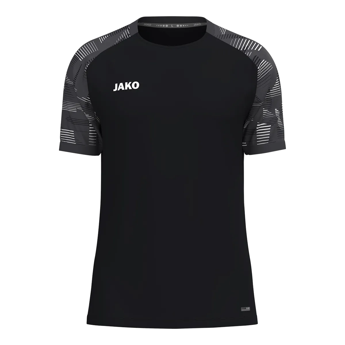 JAKO T-Shirt Sonic Kurzarm Unisex schwarz/anthrazit Front