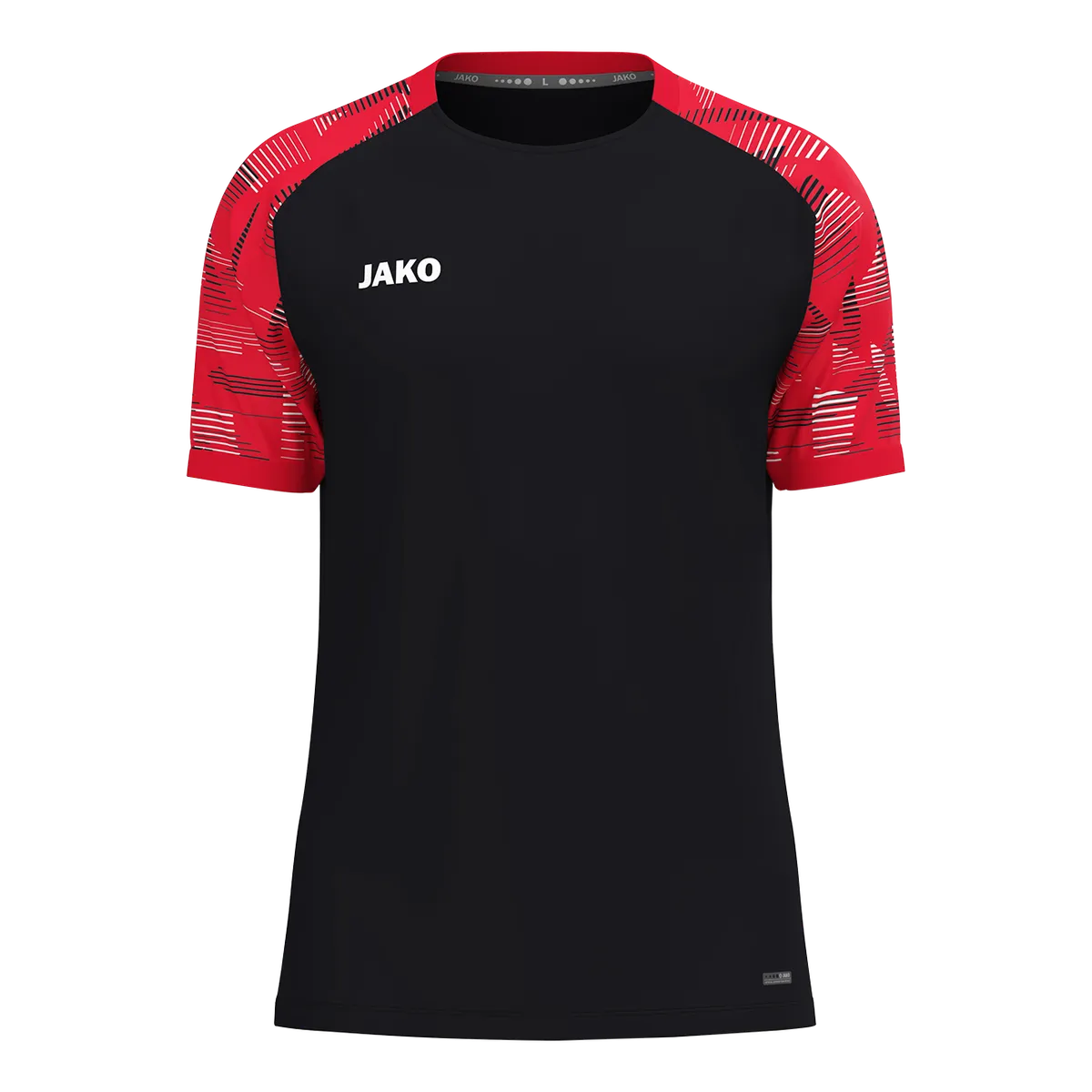 JAKO T-Shirt Sonic Kurzarm Unisex schwarz/rot Front