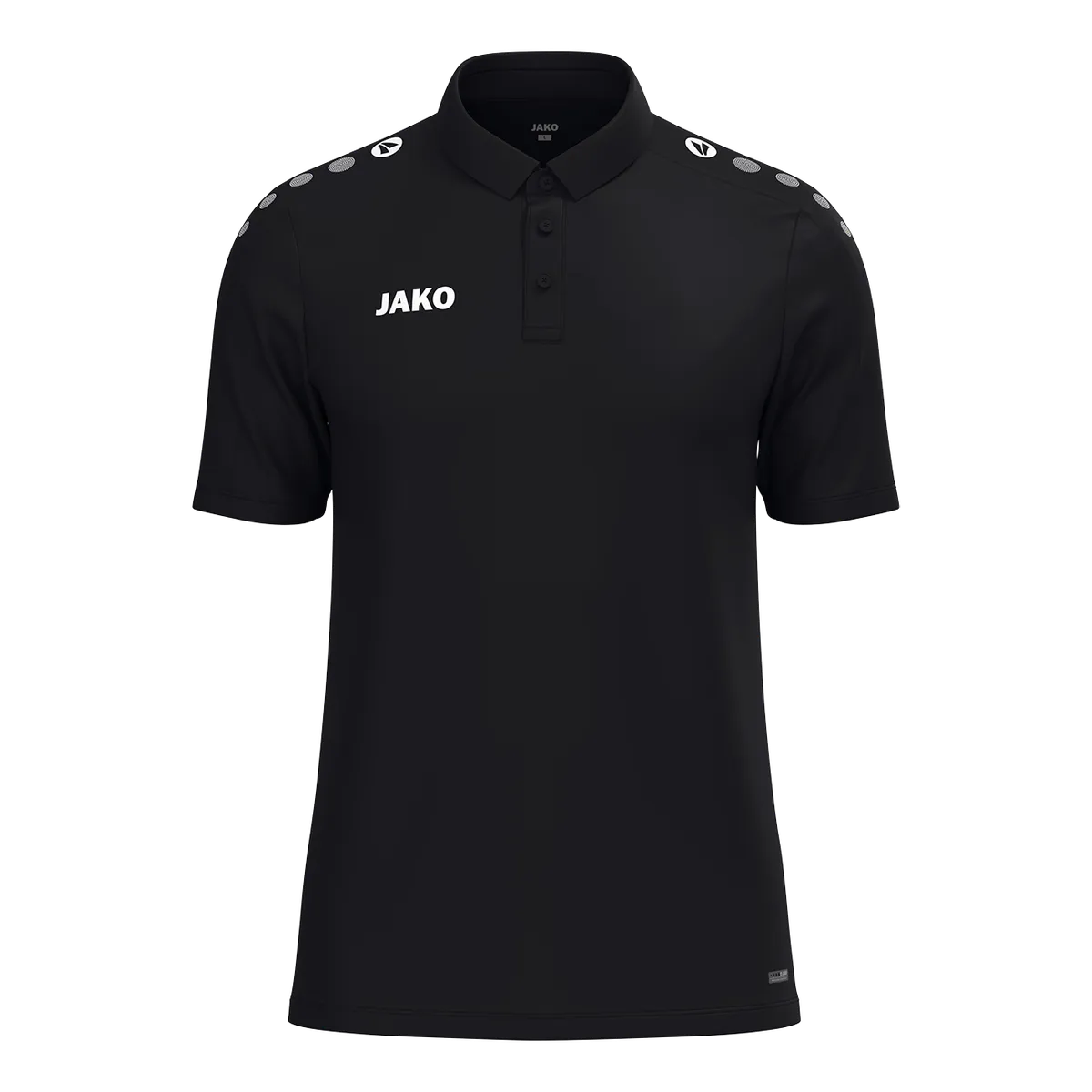 JAKO Poloshirt ONE Kurzarm Unisex schwarz Front
