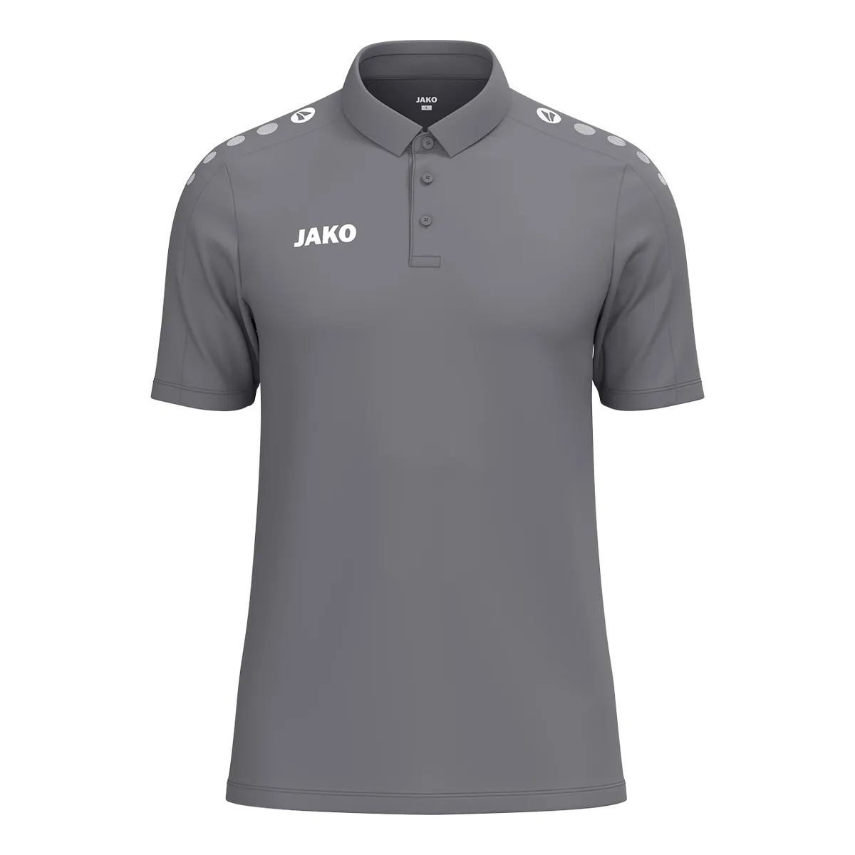 JAKO Poloshirt ONE Cotton Kurzarm Unisex grau Front