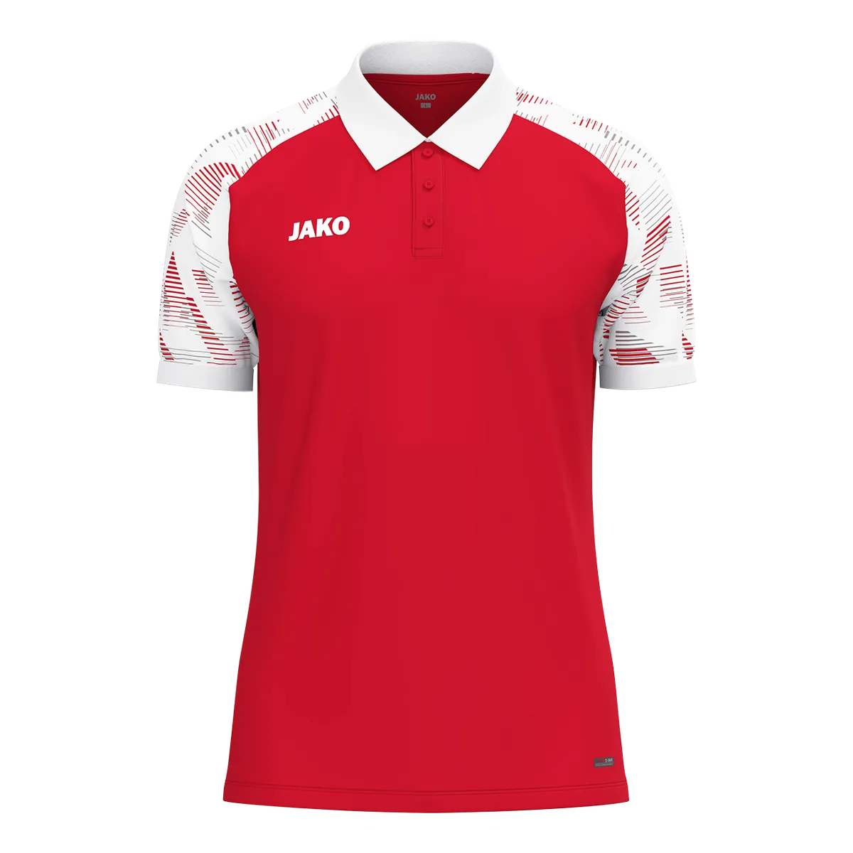 JAKO Poloshirt Sonic Kurzarm Kinder rot/weiß Front