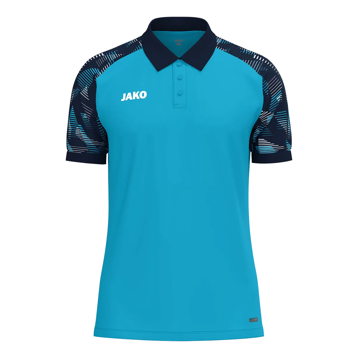 JAKO Poloshirt Sonic Kurzarm Kinder aqua/marine Front