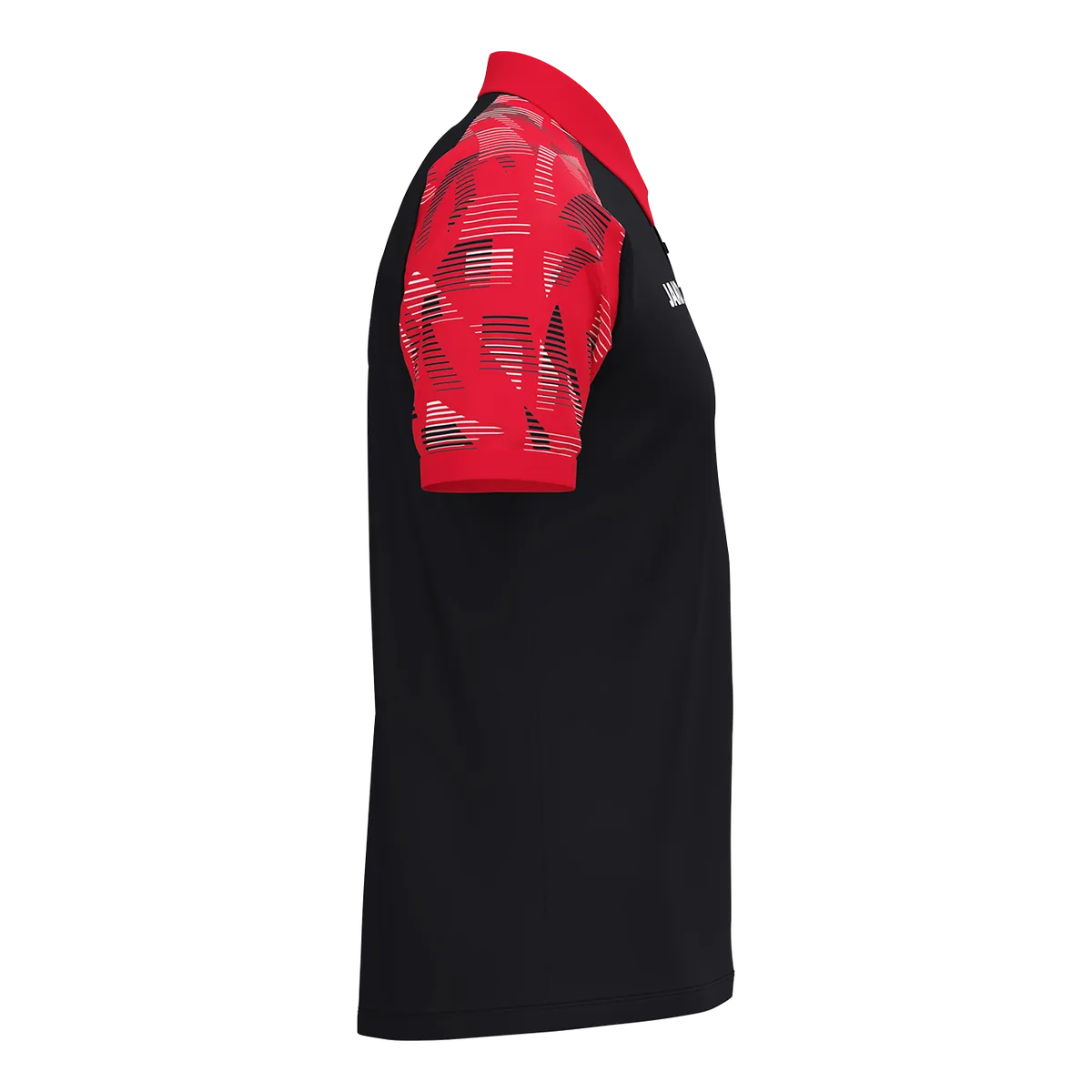 JAKO Poloshirt Sonic Kurzarm Kinder schwarz/rot Seite