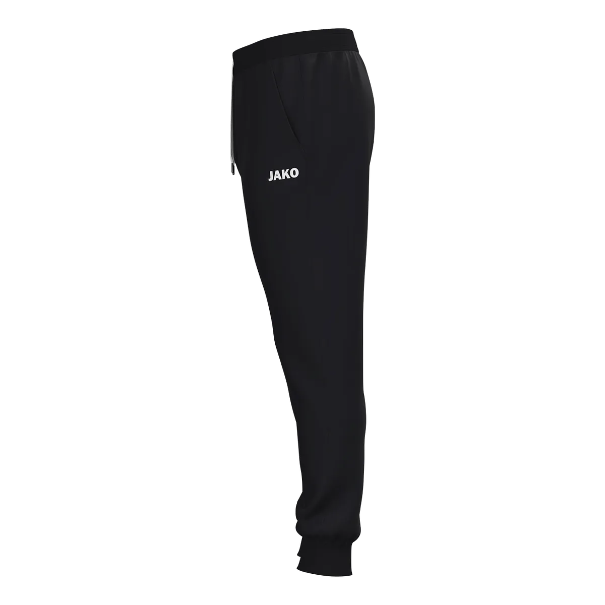 JAKO Jogginghose One Cotton mit Bündchen Kinder schwarz Seite