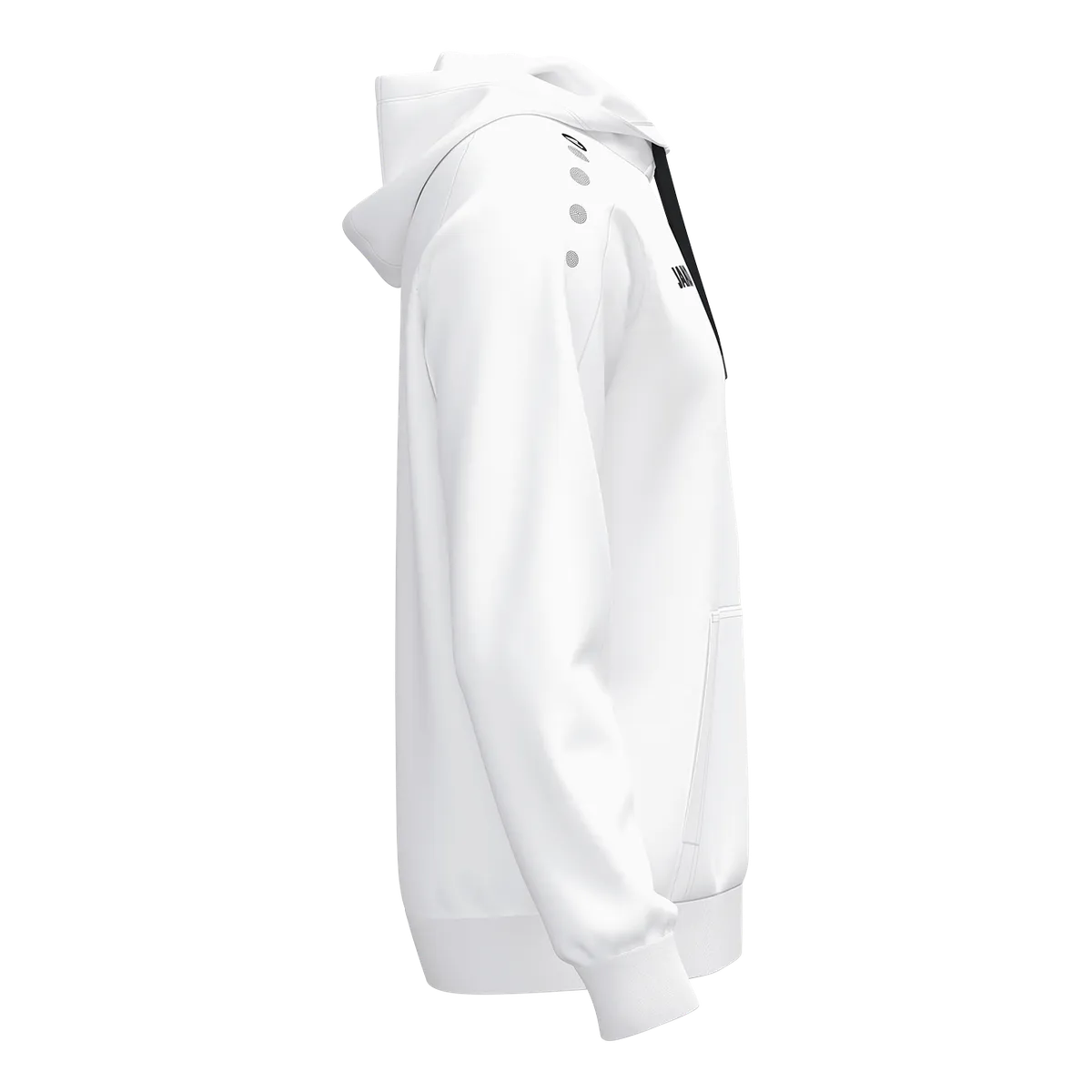 JAKO Kapuzensweat ONE Cotton Kinder weiß Seite