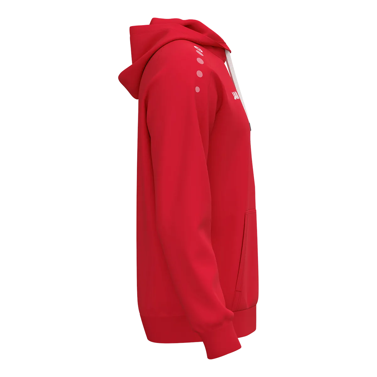 JAKO Kapuzensweat ONE Cotton Kinder rot Seite