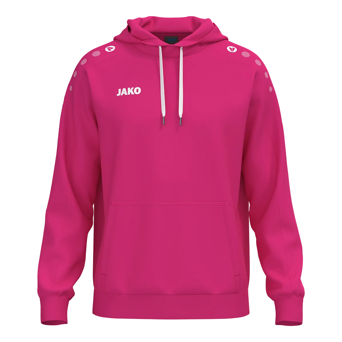 JAKO Kapuzensweat ONE Cotton Unisex deep pink Front