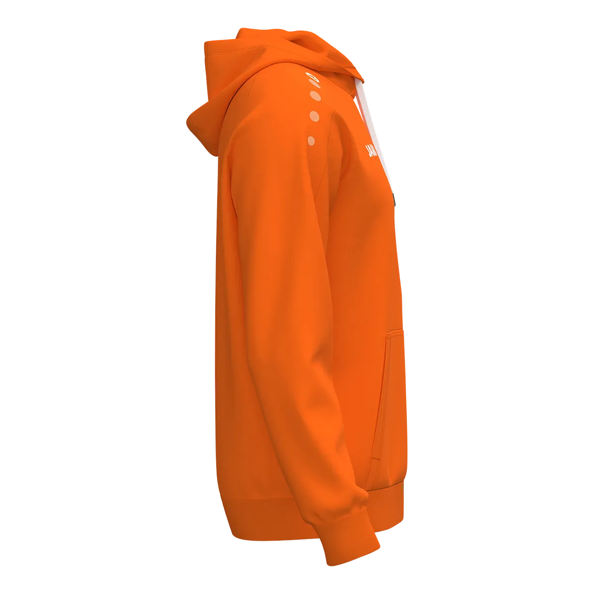 JAKO Kapuzensweat ONE Cotton Kinder neonorange Seite