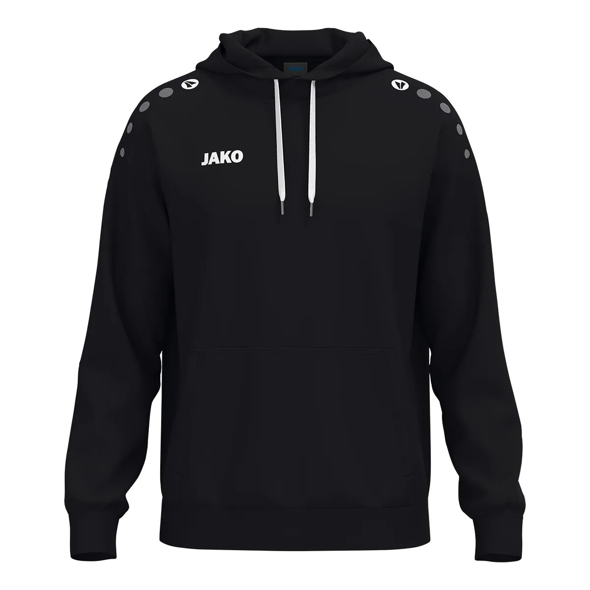 JAKO Kapuzensweat ONE Cotton Kinder schwarz Front