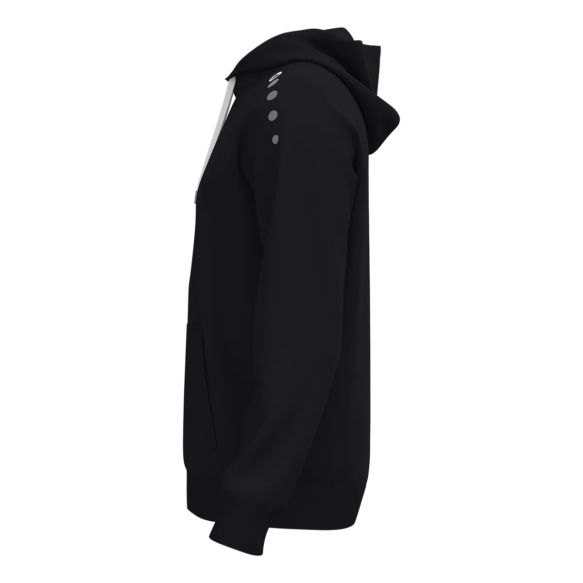 JAKO Kapuzensweat ONE Cotton Kinder schwarz Seite