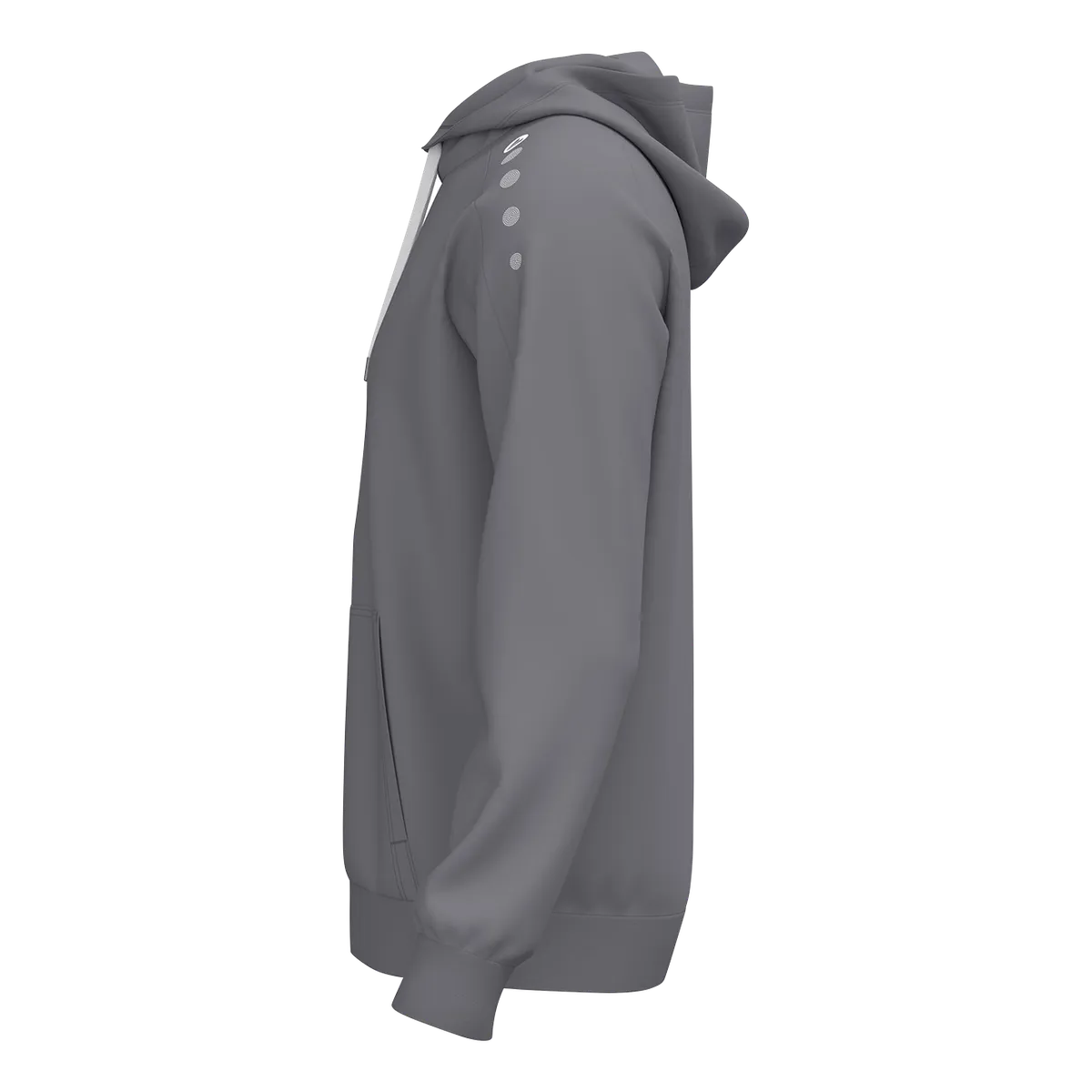 JAKO Kapuzensweat ONE Cotton Unisex grau Seite